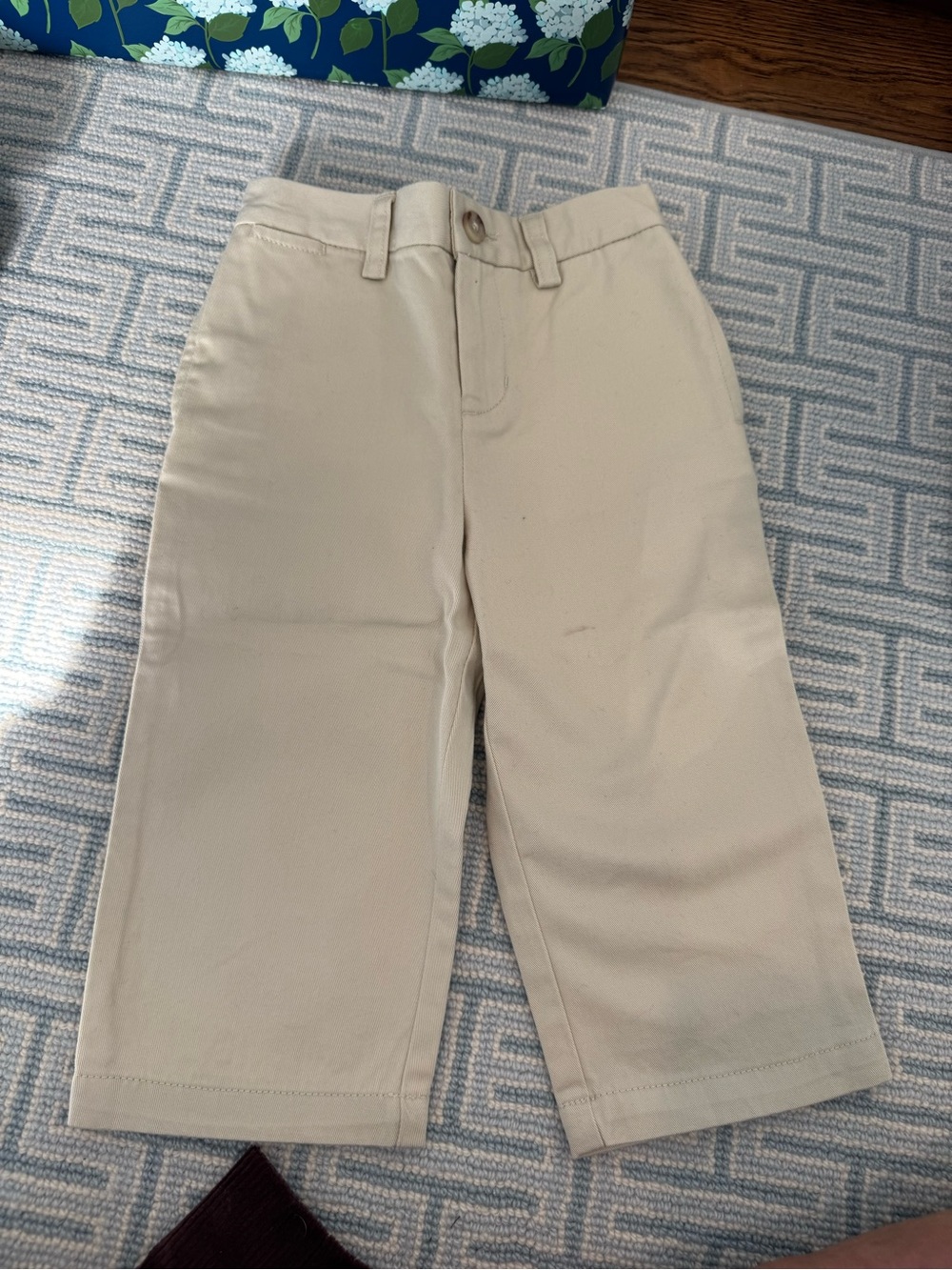 Ralph Lauren khaki Flat-Front Kids Pull-On Pants